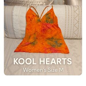 Orange Floral Women's Camisole